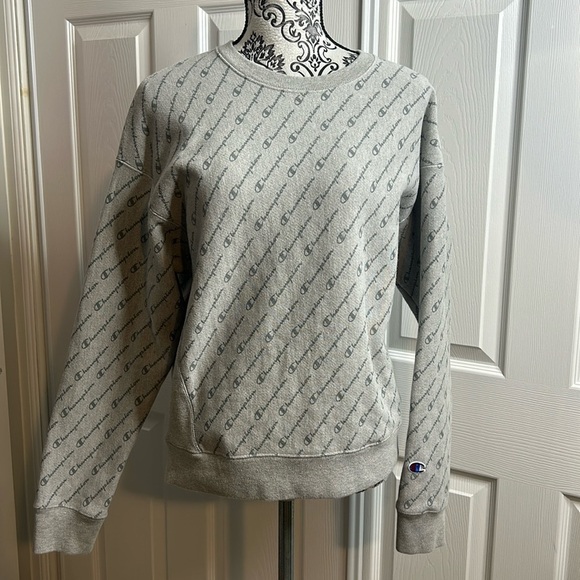 Champion Reverse Weave Gray Pullover L READ - Picture 1 of 5